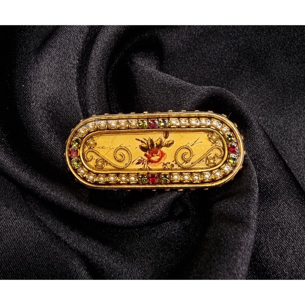 Rare Find Vintage MAXIMAL ART Signed Gold-Tone Brooch